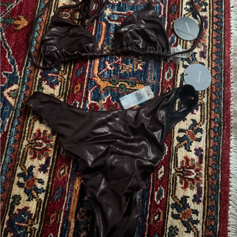 Lulu's metallic Chocolate Bikini